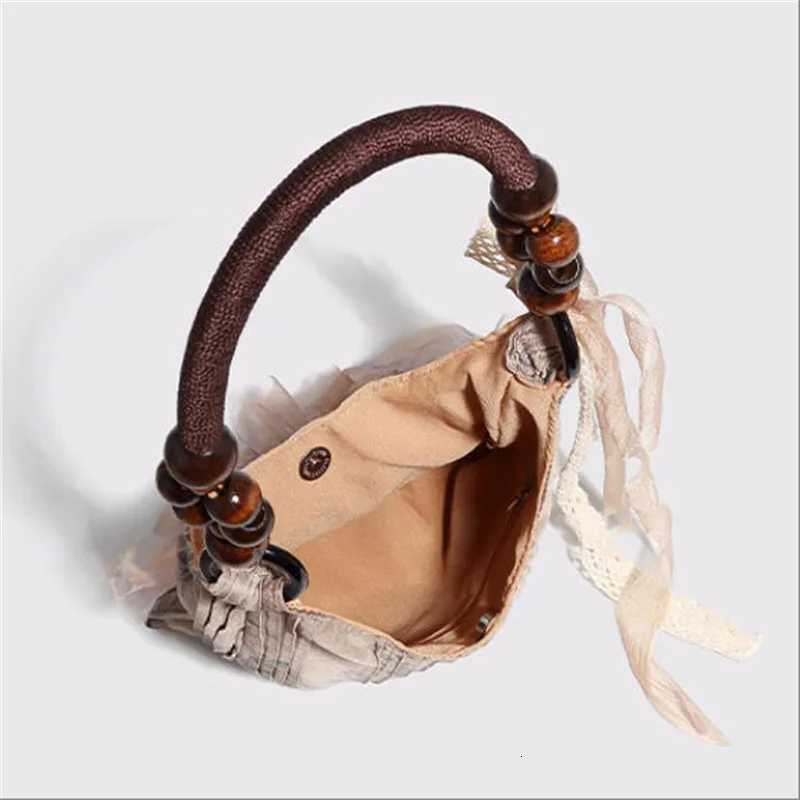 igh Quality Chinese Style Rose Decor Shoder Bags Fi Cmuter Tote Bags Classic Pleated Handbags Wen Underarm Bags Y250725