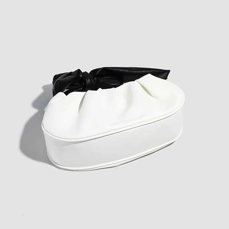 Fashionable and versatile bow fold crossbody bag hand-held cloud bag Y250725