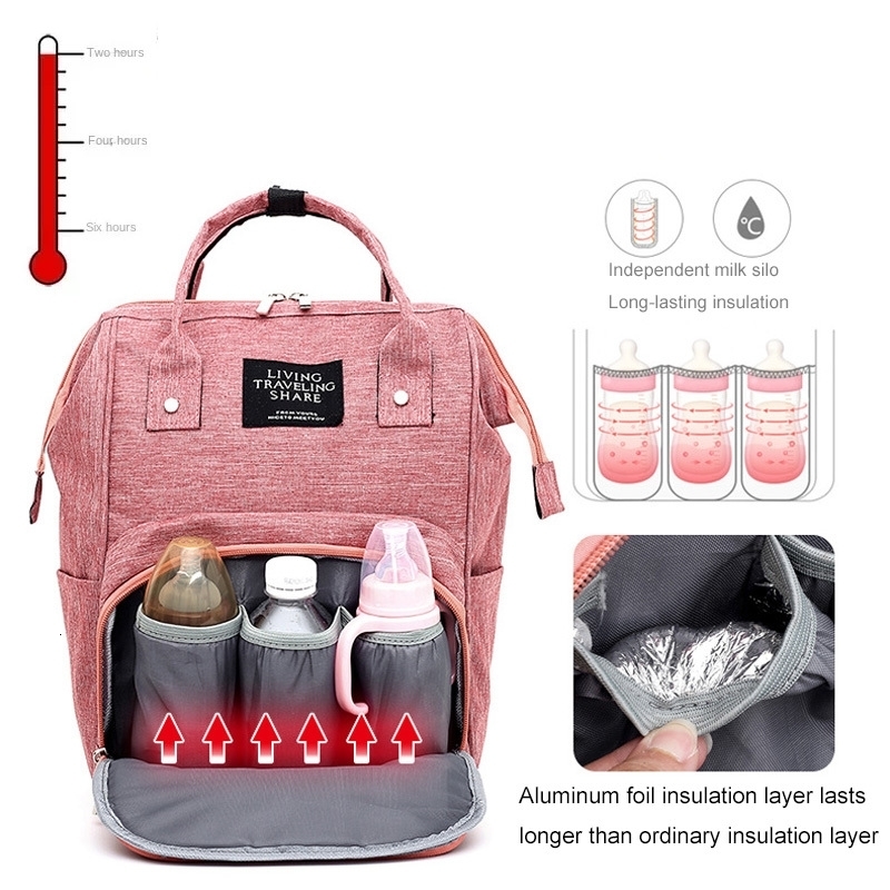 Nappy Backpack Diaper Bag Mummy Large Capacity Bags Mom Baby MultiFunction Waterproof Outdoor Travel for Care w250724