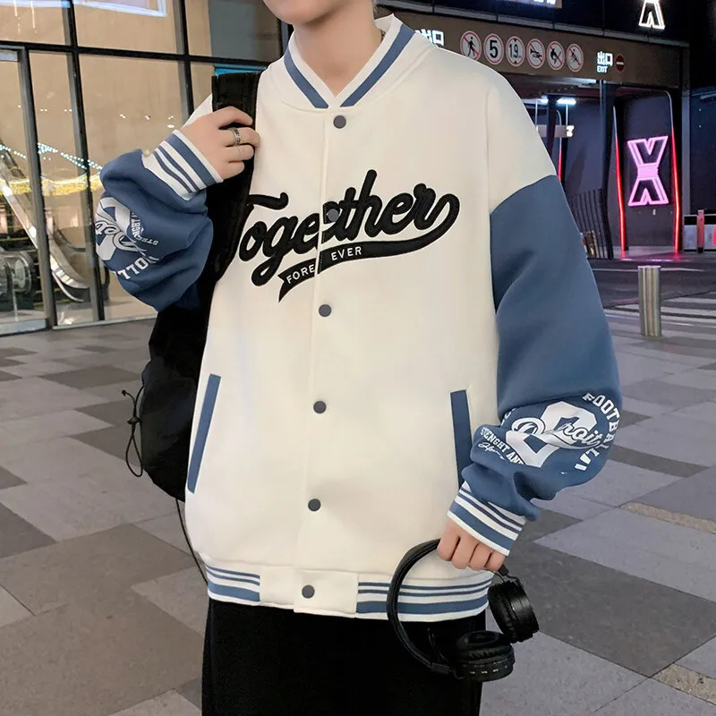Spring Autumn Men Jacket Korean Style Casual Cargo jacket Coat Solid Color Loose male Outerwear Coats 250717