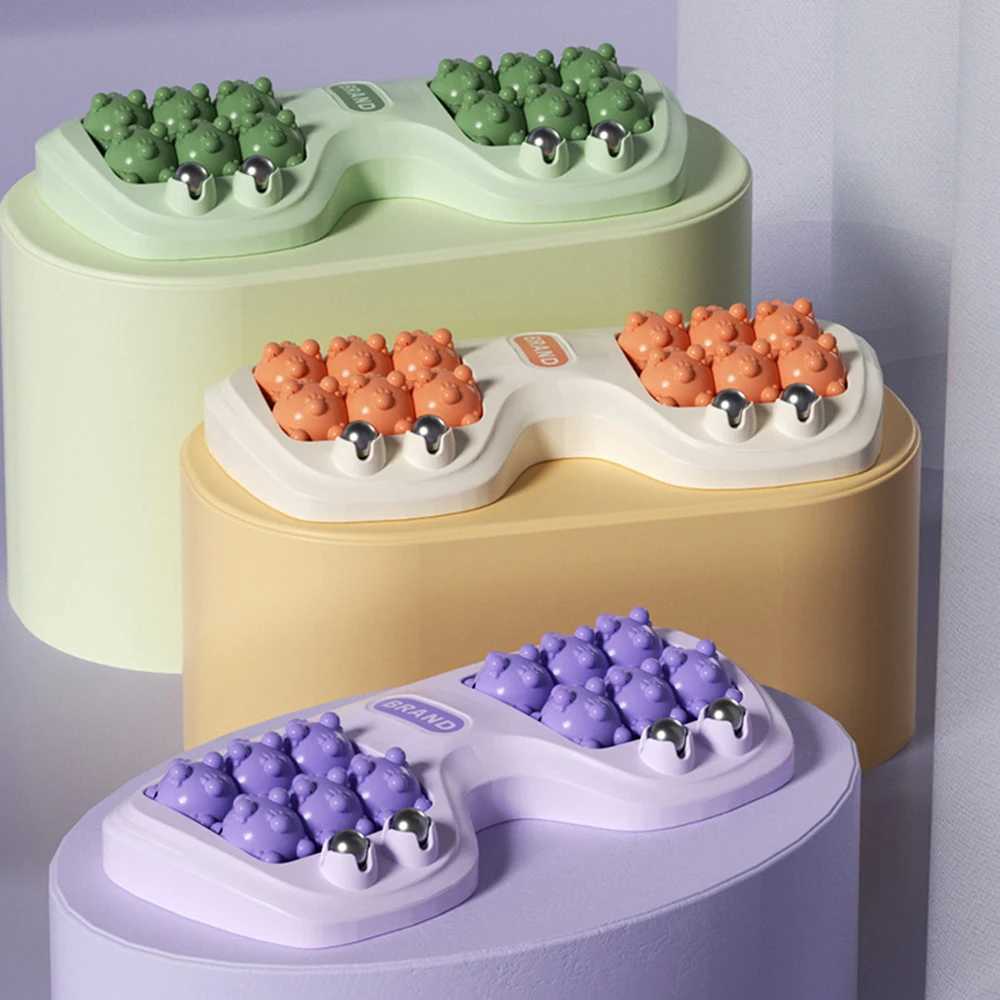 Foot Massage Roller Foot Therapy Health Home Use Leg Acupoint Magnetic Bead Four Row Roller Foot Massager