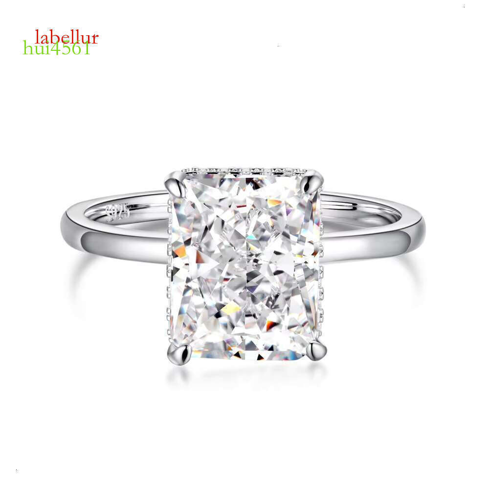 Dylam boutique 8A zircon engagement and stone, wedding accessory S pure silver women's ring with gold plating