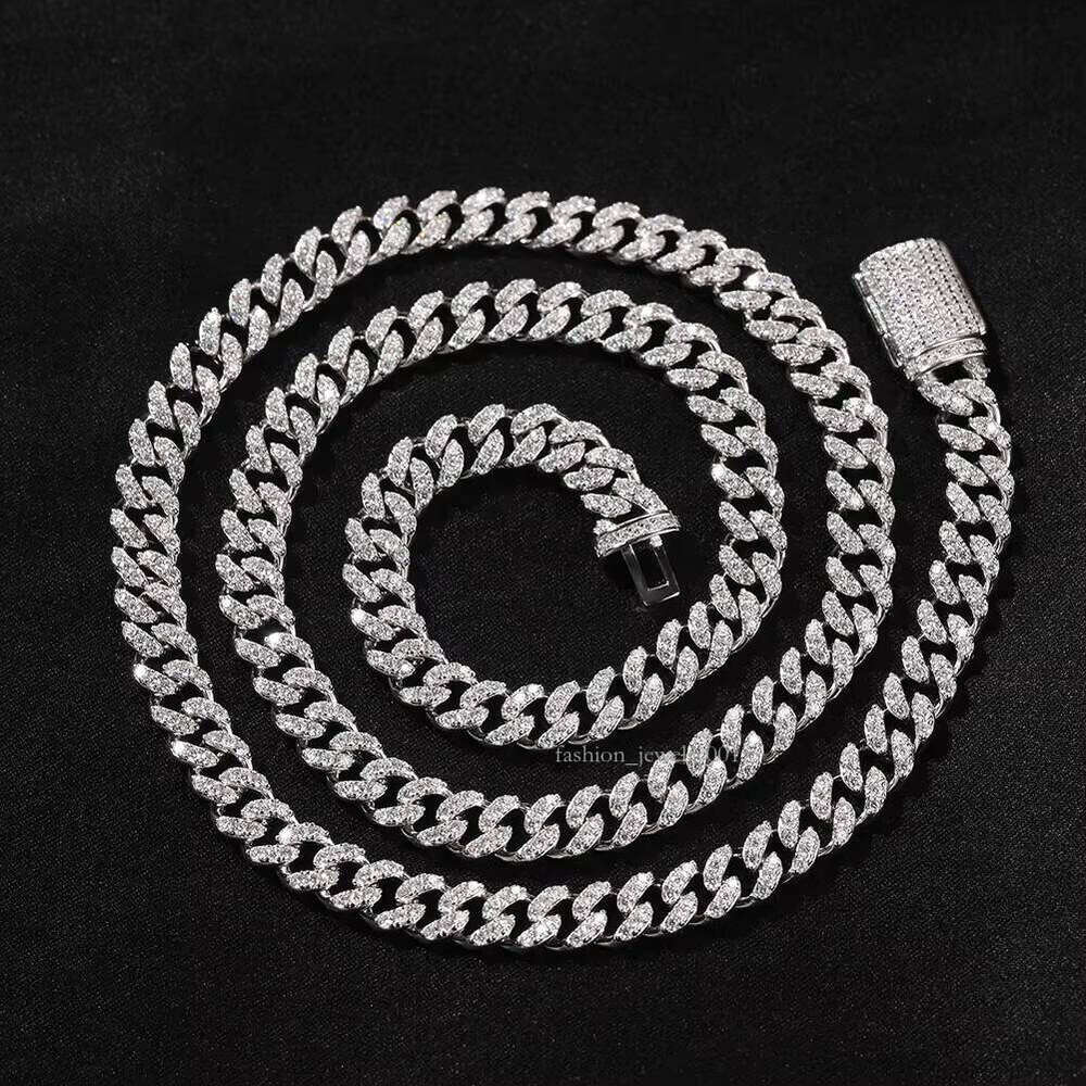 Premium 6MM Cuban Chain Sterling Sier Pyrite Hip Hop Jewelry Unisex Necklace Bracelet Wedding Religious