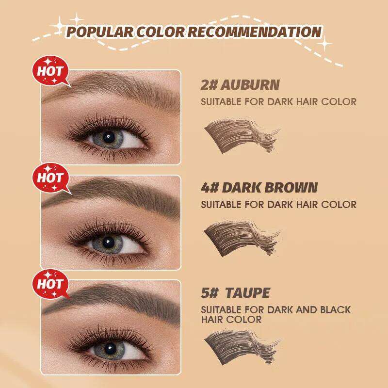 IMAGIC 5ML 6Colors Eyebrow Gel Cream Natural Pigment Wild Enhancers Waterproof Smooth Long-Lasting Professional Makeup Cosmetics X250