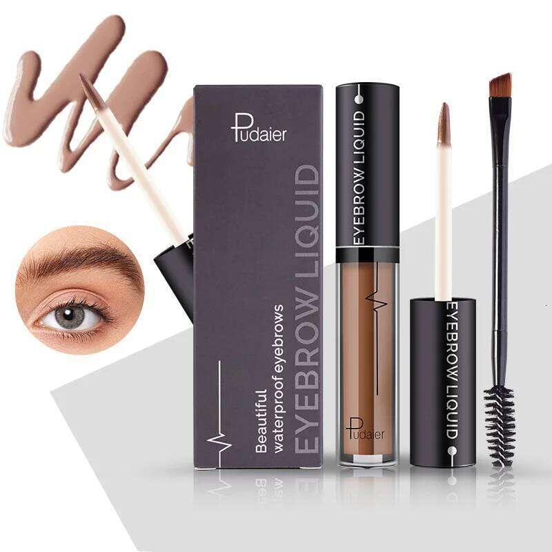 Waterproof Liquid Eyebrow Gels-24Hours Long Lasting Sdge-Proof Tinted Makeup Color Brow Ge X250725