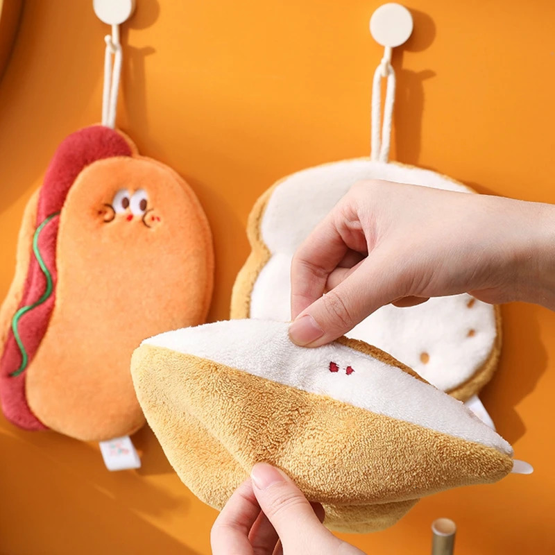 Hand Towels Wet Wipes Towel Bread Cheese Hanging Bathing Kitchen Handkerchief Absorbent Wipe Cloth 250725