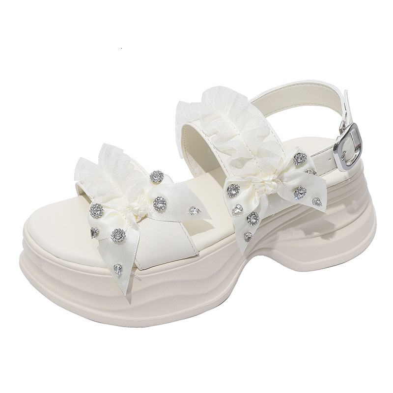 Ddmysports Platform For Women Summer New Breathable Hollow Soft Sole Sports Beach Sandals Versatile Height Increasing S Shoes Outdoor Shoes