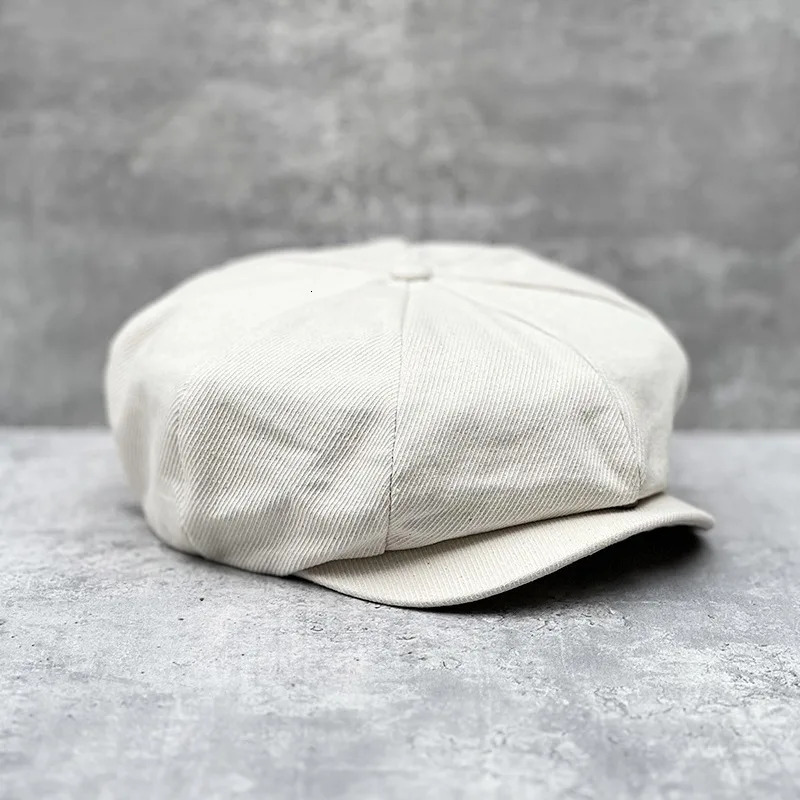 Cotton Big Size Summer sboy Cap Men Twill 8 Panel Hat Baker Caps Retro Gatsby Hats Casual Cap Apple Beret for Male 250723