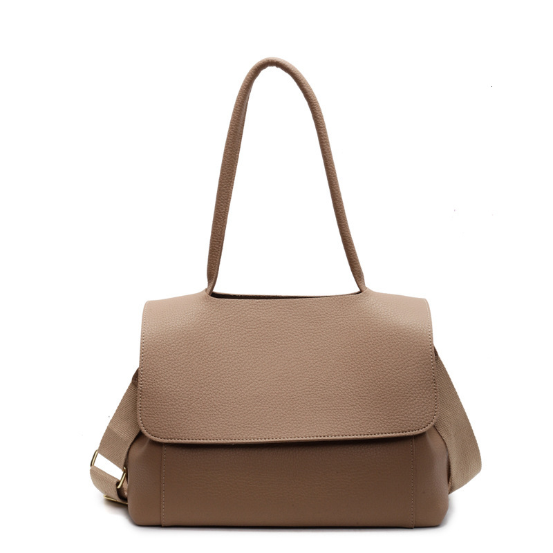 Summer New Women s Shoulder Bag New Large Capacity Handbag Flip Underarm Bag Summer New Women s Crossbody Bag New Lychee Pattern Designer Bag