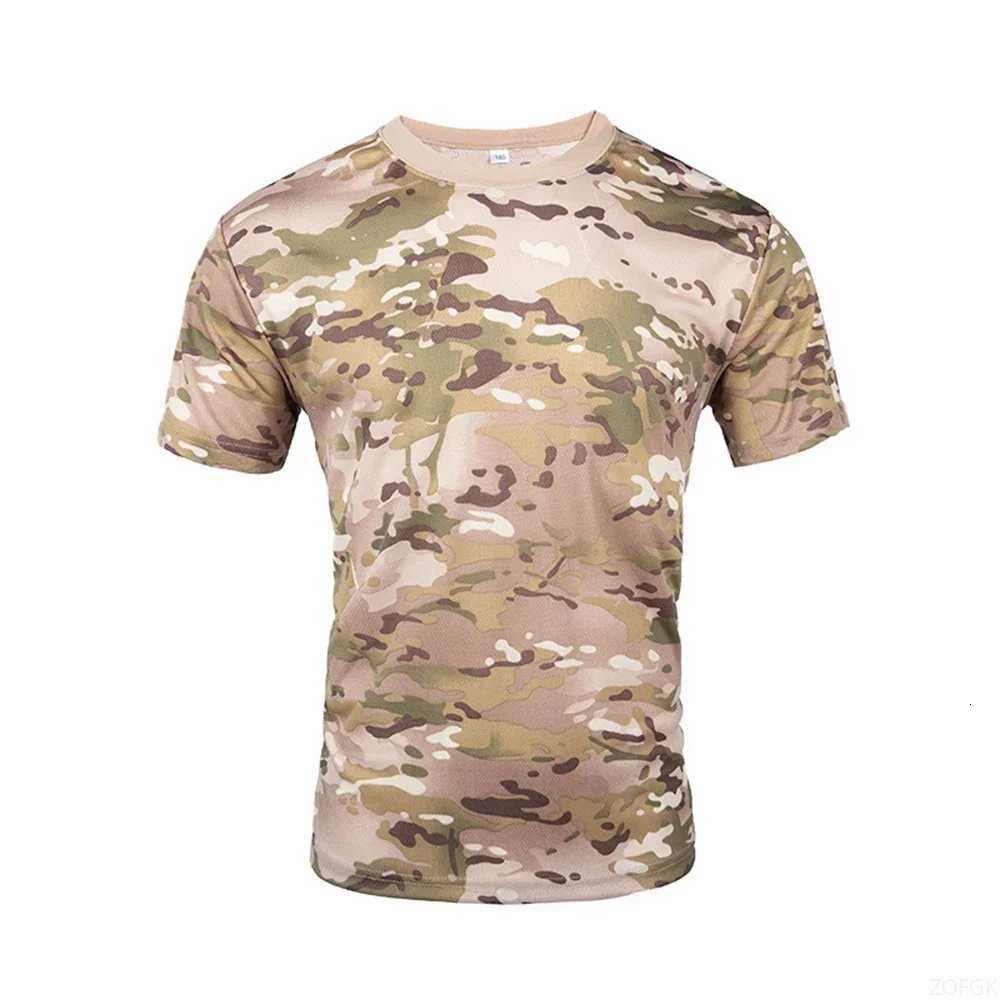Camouflage 3D T-shirt for Mens Outdoor Fashion Casual Round Neck Short Sleeved Summer Street Outdoor Sports T-shirt Y250724