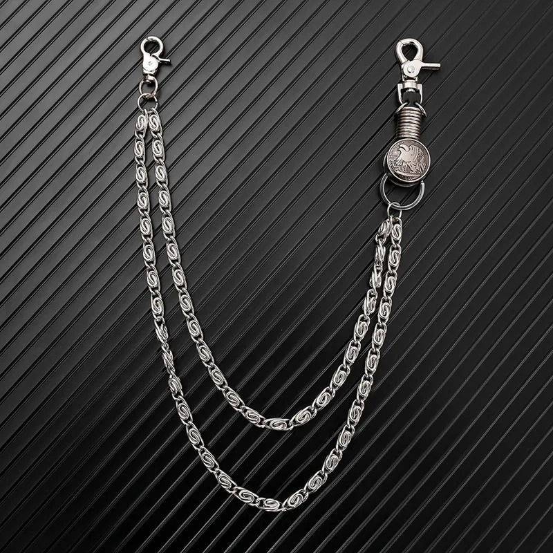 Punk Pants Chain Boy Fashion Multi-layer Keychains for Men Women Jeans Waist Chain Gothic Rock Jewelry Accessories 250722
