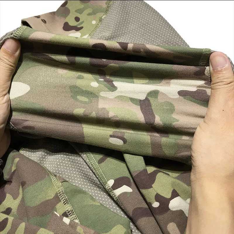 Mege Men Military Tactical T Shirt Gym Camouflage Army Long Sleeve tee Soldiers Combat Clothing Airsoft Uniform Shirt Y250724