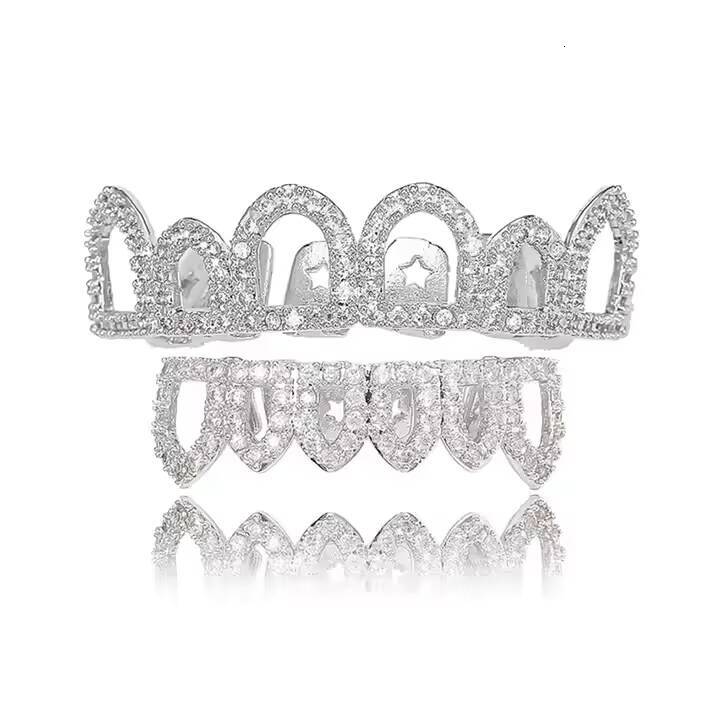 10K Gold Plated Moissanite Round Cut Diamond Fine Grillz Comfortable Lightweight Design for All-Day Wear For Gifting Some One