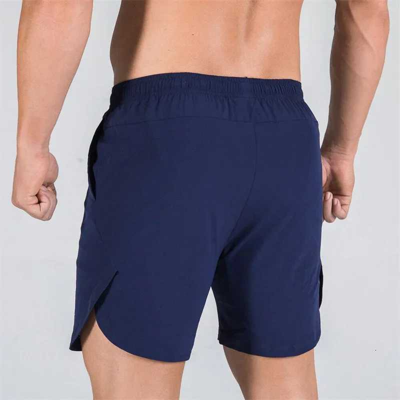 Mens double-layered fitness shorts quick-drying breathable shorts gym training clothes summer W250724