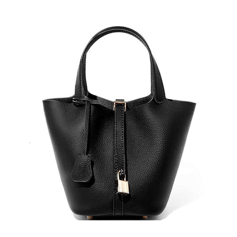 2025 New Designer Luxury Bucket Tote Genuine Leather Handbag Mommy Bride Wedding Bag High-end Feel