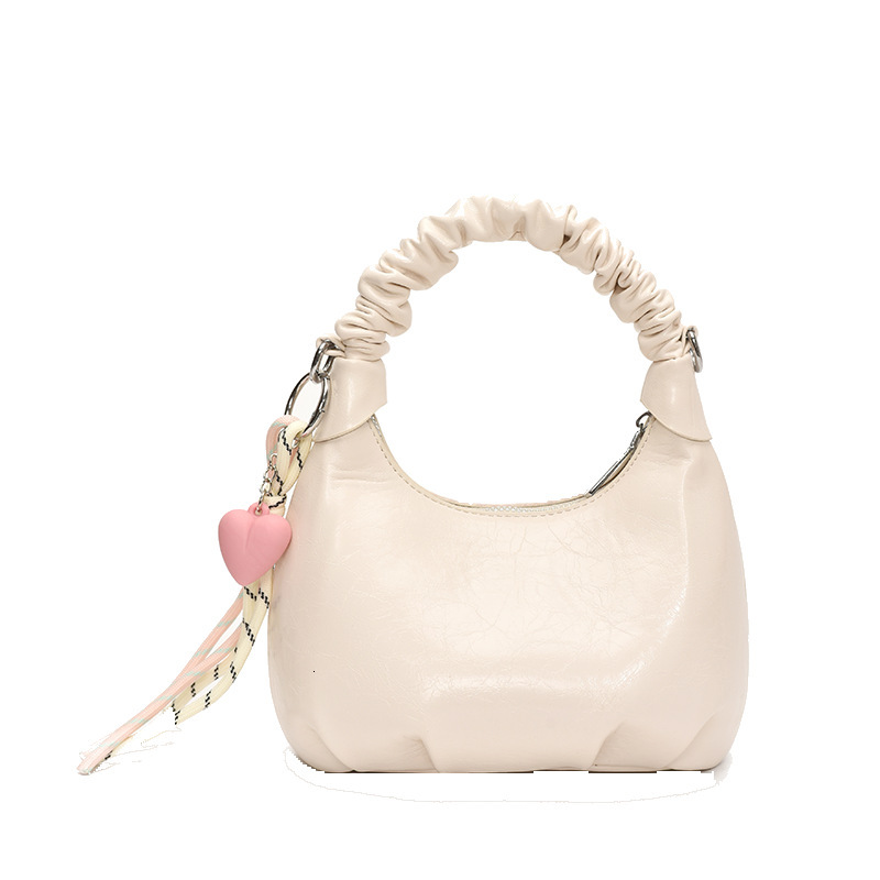 Luxury Brand Designer Bag 2025 Spring Trendy Pleated Versatile Korean Chain Handbag For Women Spring New Fashionable Personality Casual Crossbody Bag