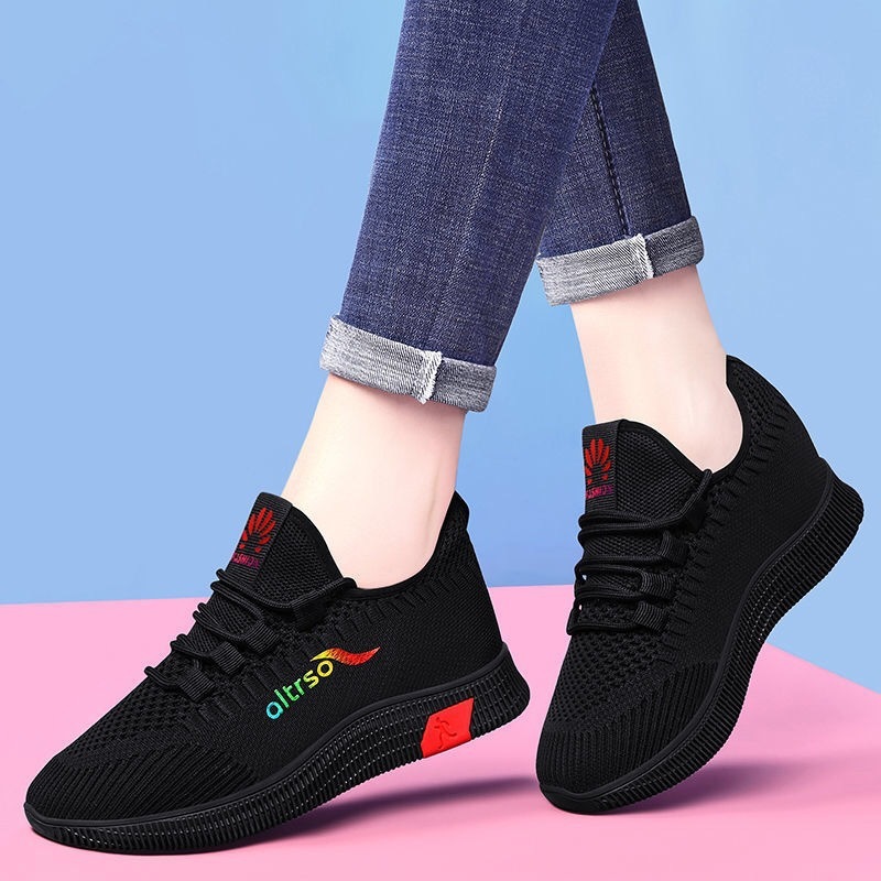 2023 Spring New Women's Sneakers Mesh Versatile Comfortable Soft Sole Lightweight Casual Running Travel Shoes for Women ddmythur