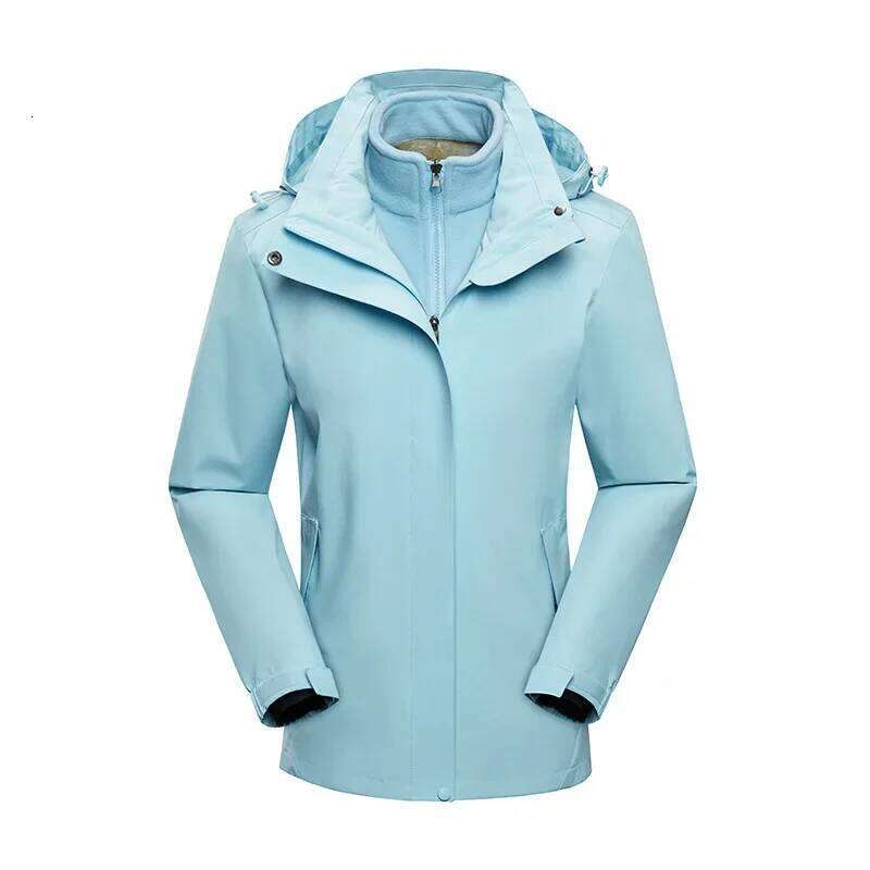 Snow Mountain Black And White Couple 2-Piece Set Solid Color Jacket Workwear Outdoor Flared Clothing Ski Suit