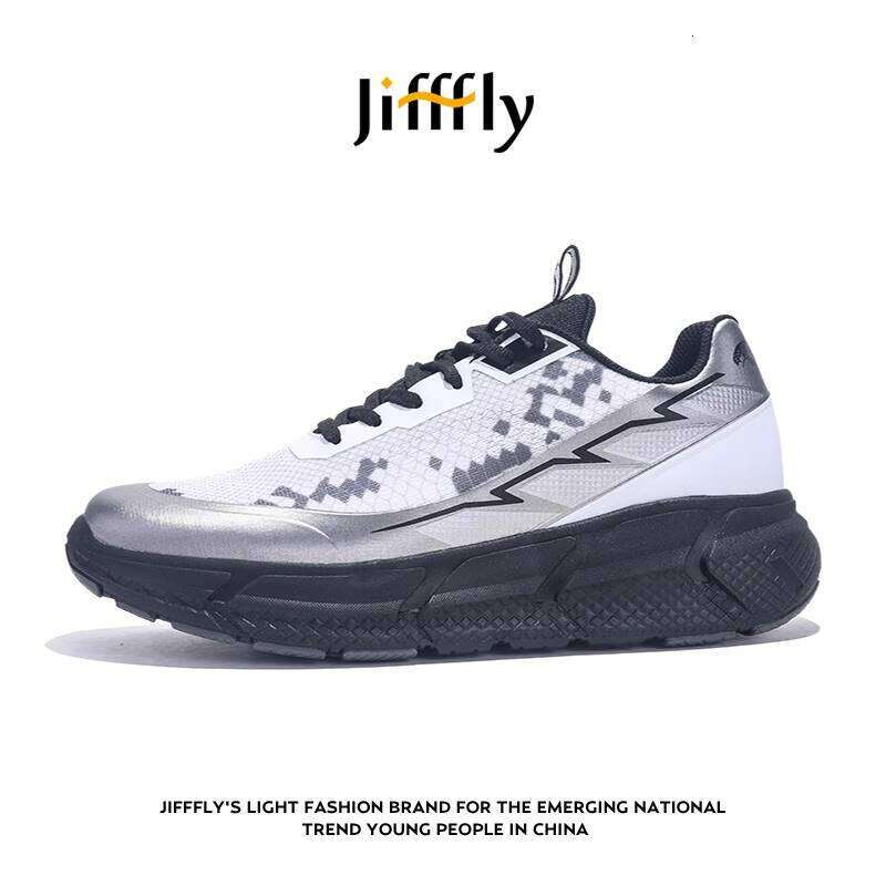 Jiffly Men's Fall/Winter Running Shoes - Trendy Python Pattern Cushioned Athletic Sneakers
