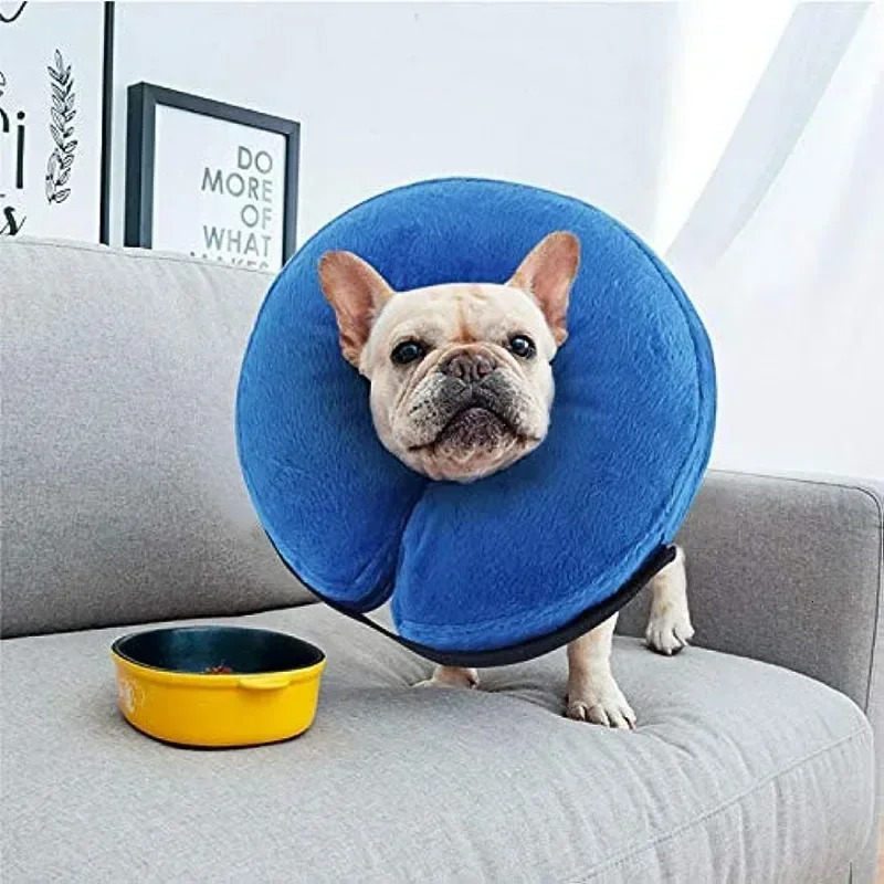 Dog Cones After Surgery Protective Inflatable Dog Collar Pet Recovery Collar Soft Pet Cone for Small Medium or Large Dogs Cats 250716