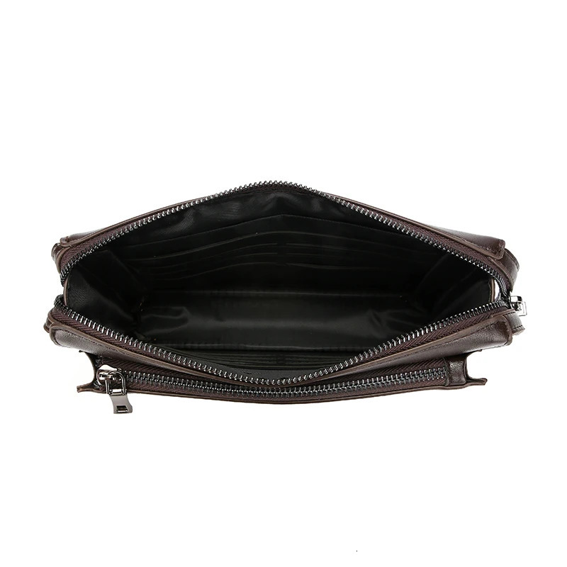 High quality solid color leather password lock n mens business handbags wallet card bag bag clutches 250723