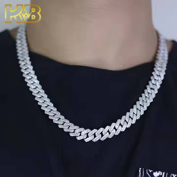 Moissanite Chain for China Manufacturer Whole Sale Available Stock Goods New Design Crystal Zirconia Moissanite Chain