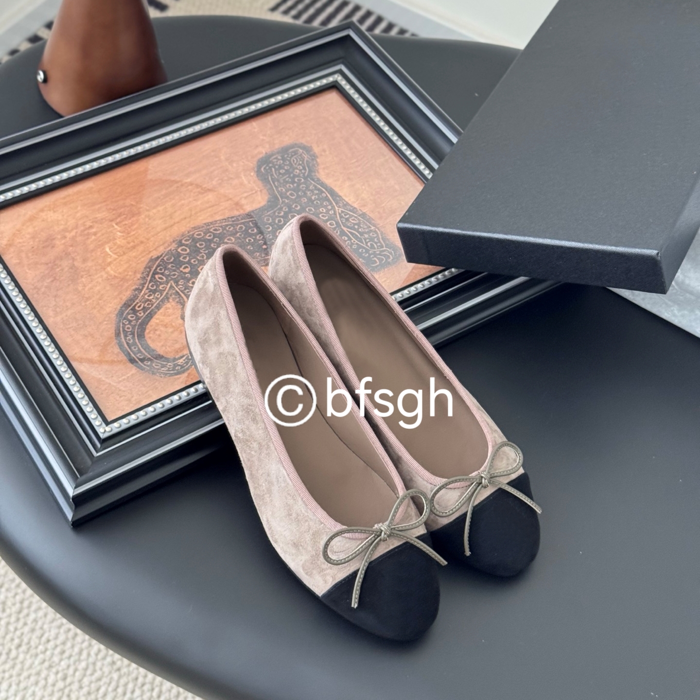 ballet flats designer shoe women loafers designer flats Classic Versatile suede Bowtie flats genuine leather sole top quality EU35-43