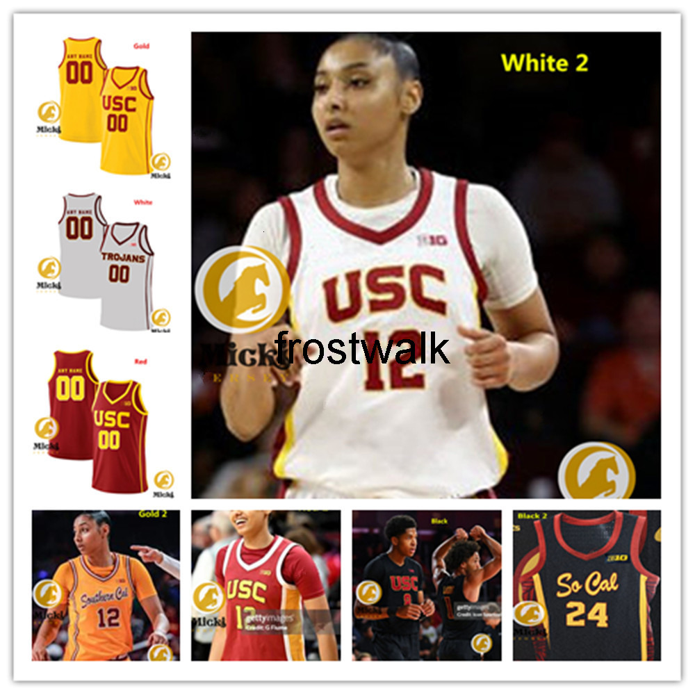 Isaiah Collier Bronny James Jr JuJu Watkins USC Trojans Basketball Jersey 0 Saint Thomas 3 Matt Knowling