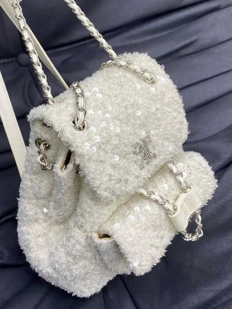 Jiaerdi Fairycore Ahetic White Backpack Wen Versatile Portable Plush Y2k Mochila College Student Harajuku Mini Backpack 2025 Y250724