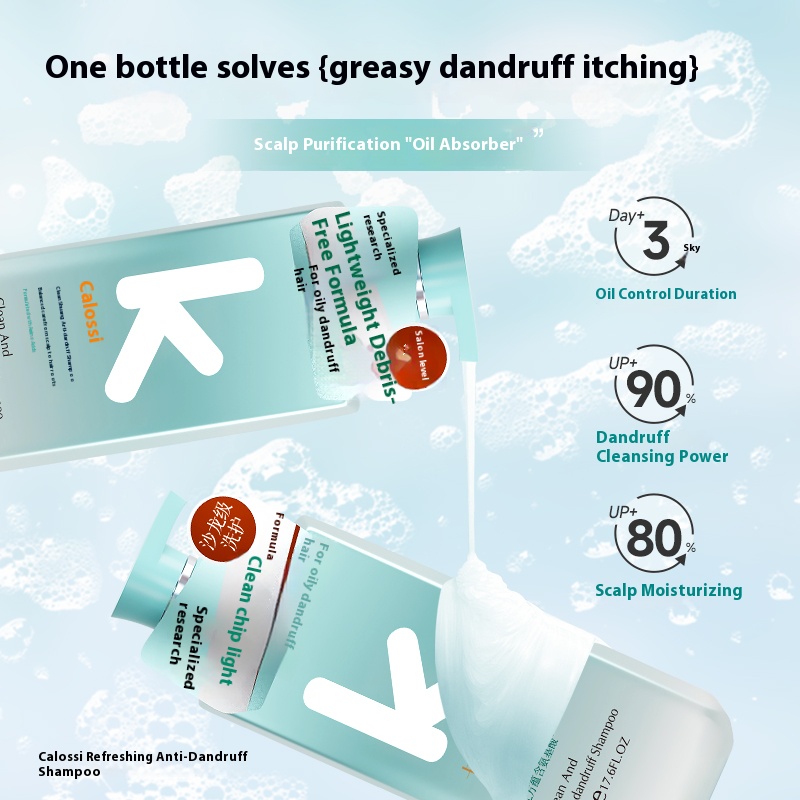 Clarifying Anti-Dandruff Shampoo Smooth, Silky, Refreshing, Moisturizing Shampoo & Conditioner Shampoo