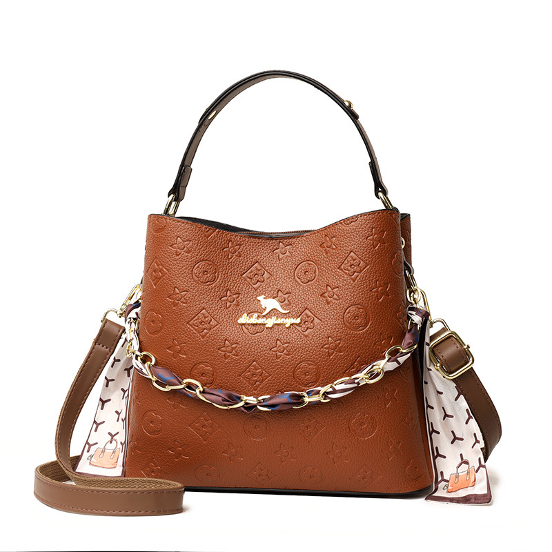 2025 Single - shoulder bags casual, fashionable and versatile bags Women's large - capacity soft - leather cross - body bags