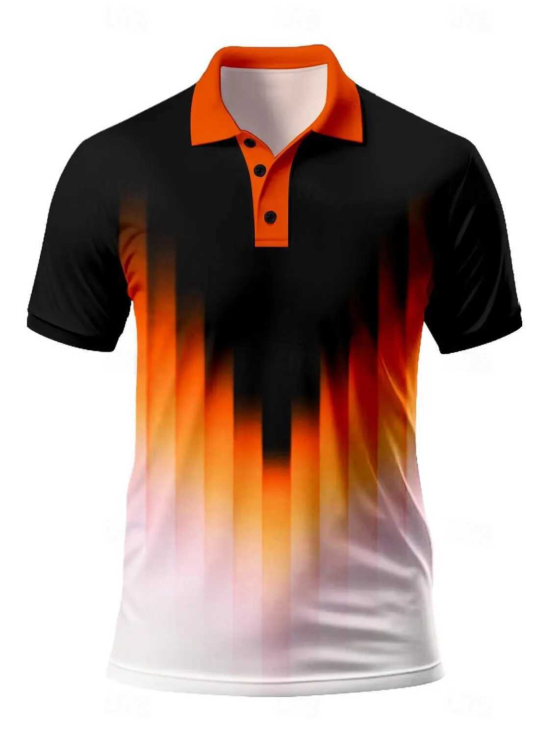 Mens Polo Shirts Golf Shirt Short Sleeve Polo Shirts Collared Shirts Casual Vacation Wear Formal Wear Festival Wear Buttons XJ250725