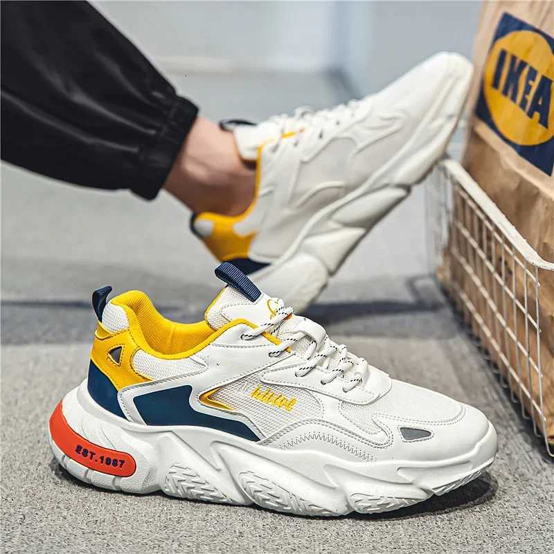 Breathable Mesh Mens Sneakers Sports Casual Man Sneaker Elevator Shoes Designer Platform Man Trainers Comfortable Running Shoes XJ250725