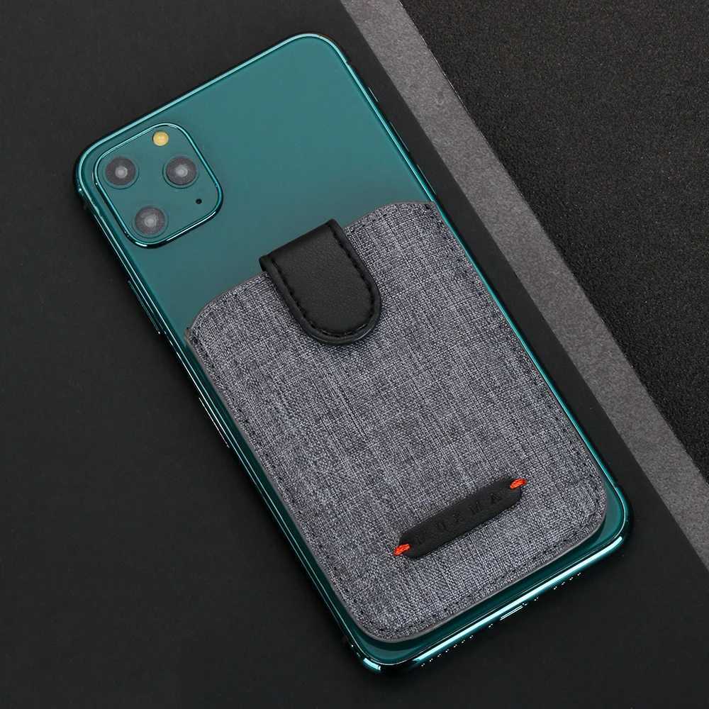 1PC Adhesive Stick 5 Pull Holder Universal RFID Blocking Cell Phone Wallet Case Men Bank Business Name Card Storage Z250725