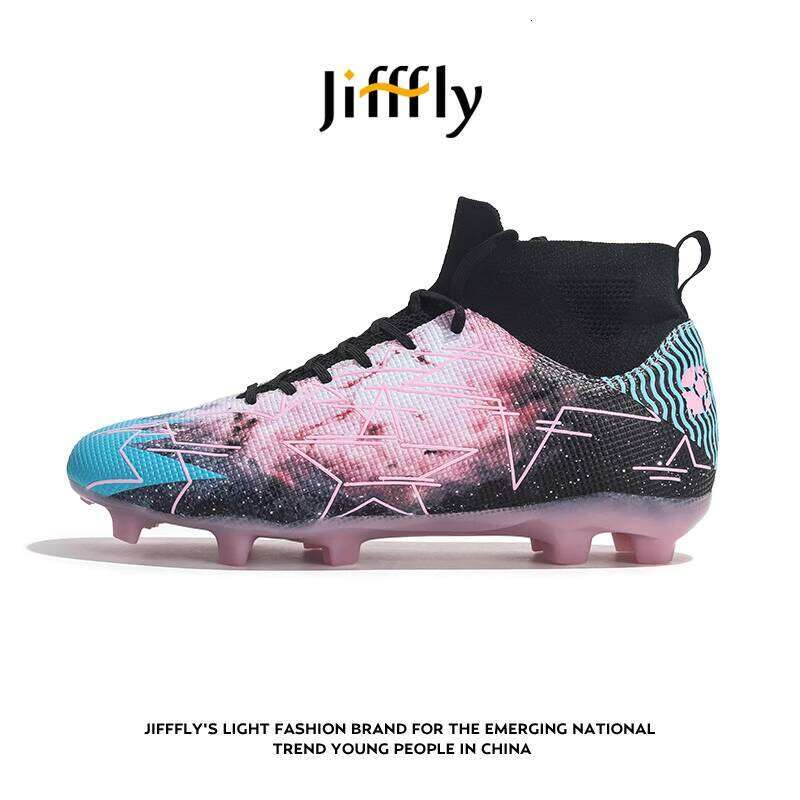 JiffFly Men's Soccer Cleats FG Long Spikes for Adults & Students
