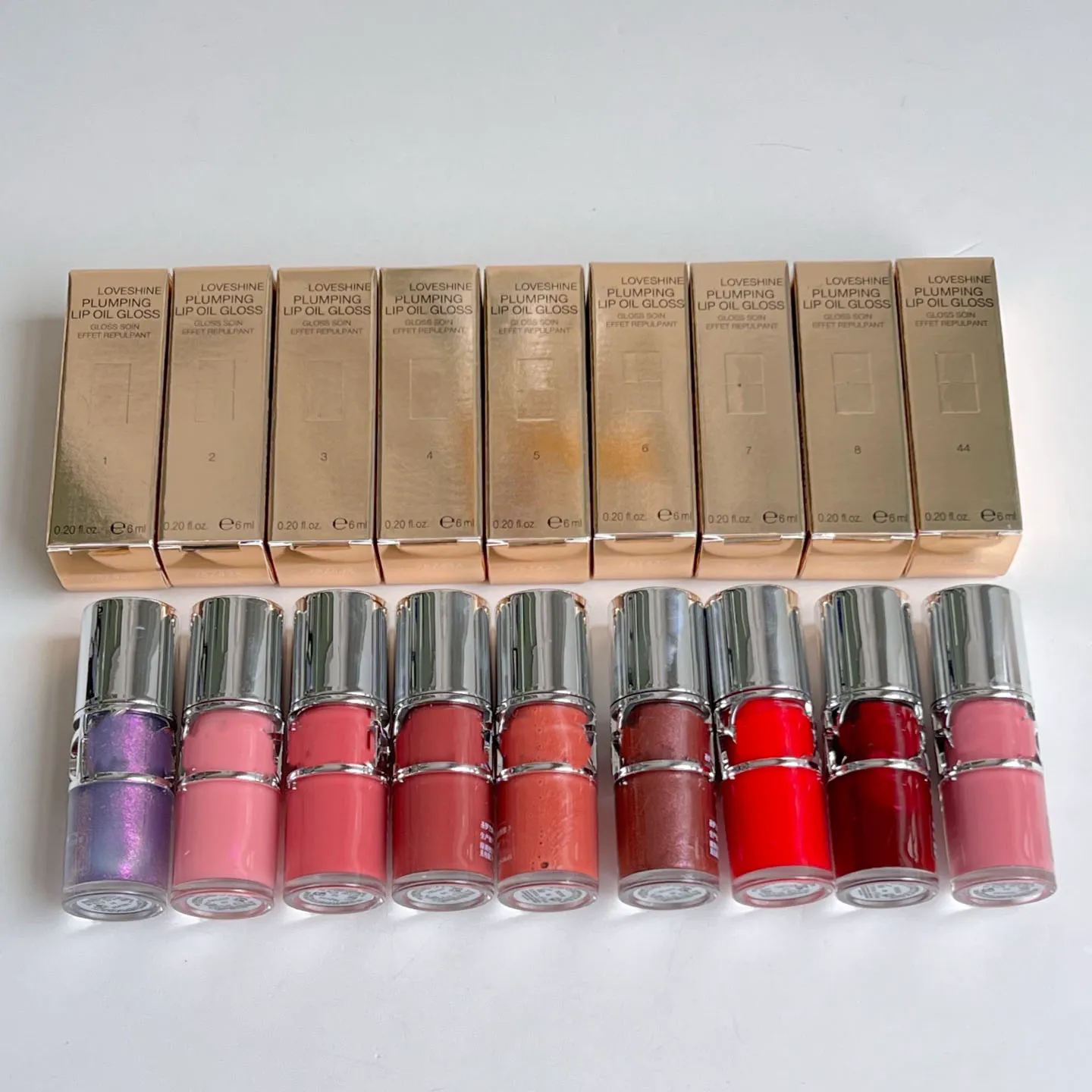 Brand Lips Makeup LOVESHINE PLUMPING LIP OIL GLOSS GLOSS SOIN EFFET 6ml Thunder Stealer Lucky Moonstone Mellow Mallow Honey Pure Love 10 Colors Lip Oi