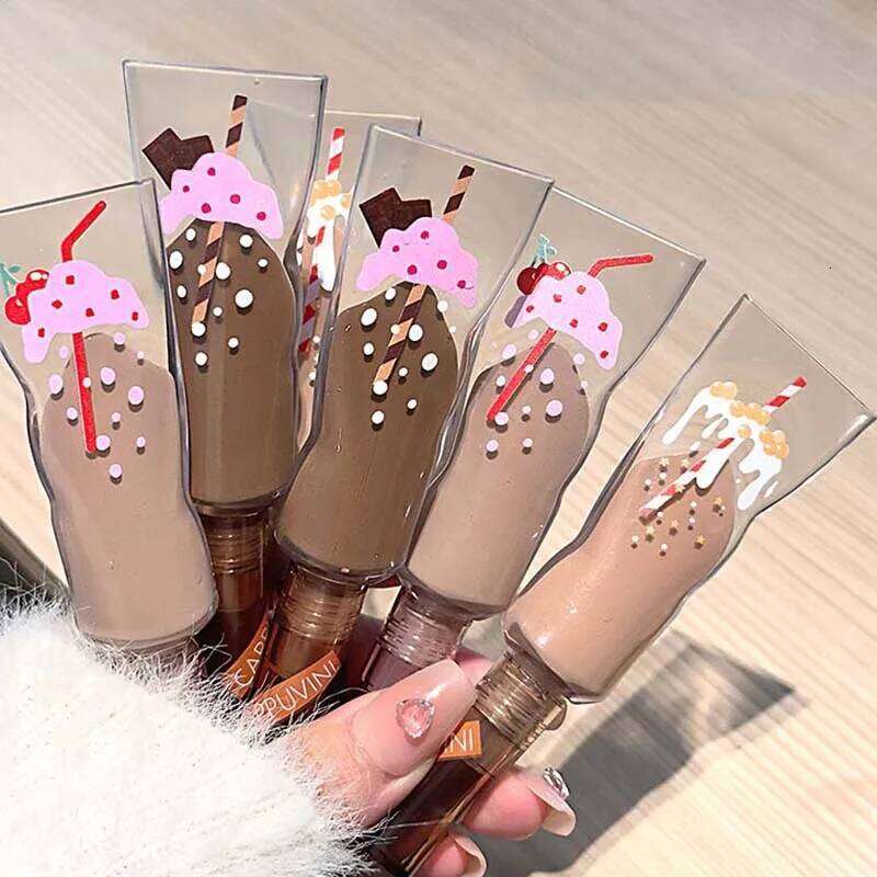 Toothpaste Shaped Liquid Cream Matte Milk Tea Color Contour Deepen Long Lasting Natural Eyeshadow Eye Makeup X250723 X250724