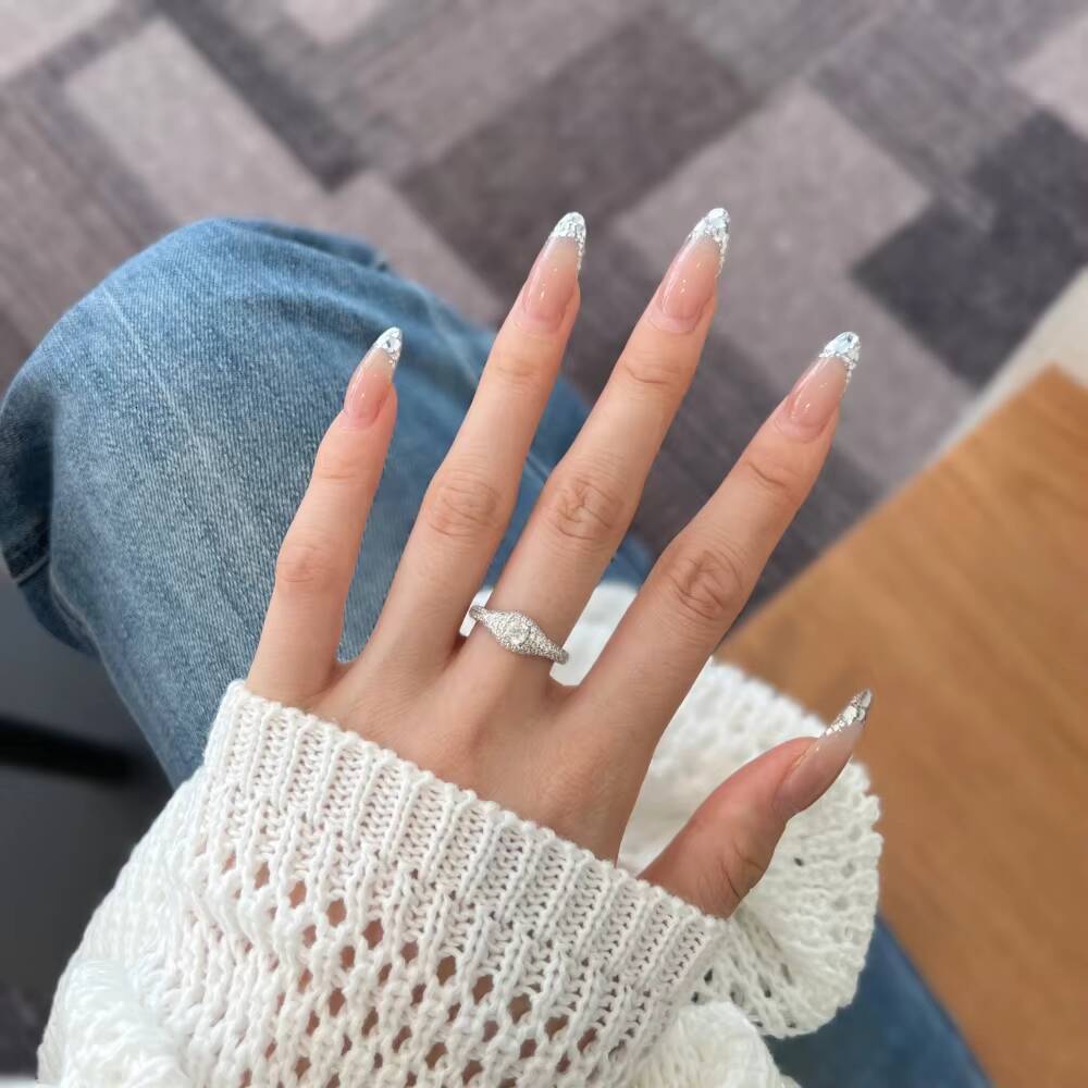 Dylam Classic Design Women Fine Jewelry Non Tarnish 925 Sterling Silver 5A Cubic Zirconia Wedding Promise Engagement Rings