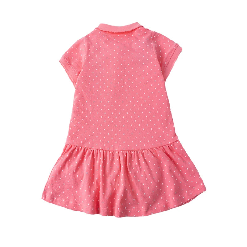 Little maven Summer Girls Clothes Strawberry Appliques Lovely Kids Casual Polo Dresses for TurnDown Collar Dress 250725