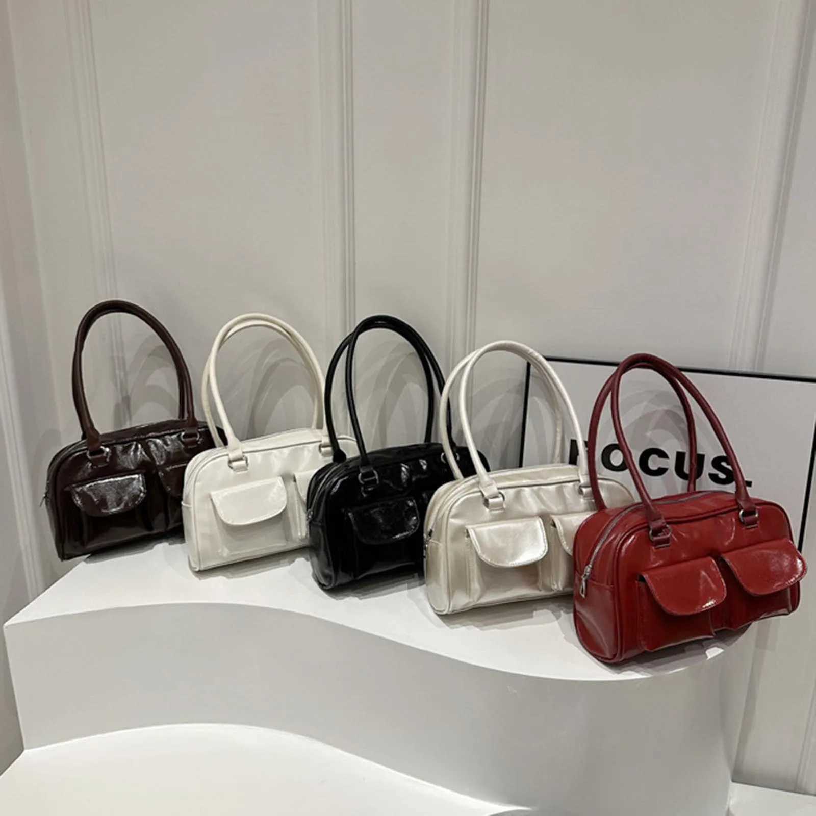 Handbag Wens Pu Leather Shoulder Bag Convenient to Use and Spacious Design Armpit Package for Ceremonies and Other Holidays Y250725