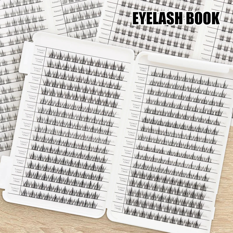 Individual Lashes Eyelash Book Clusters s False DIY at Home Cluster Makeup Kit 250714