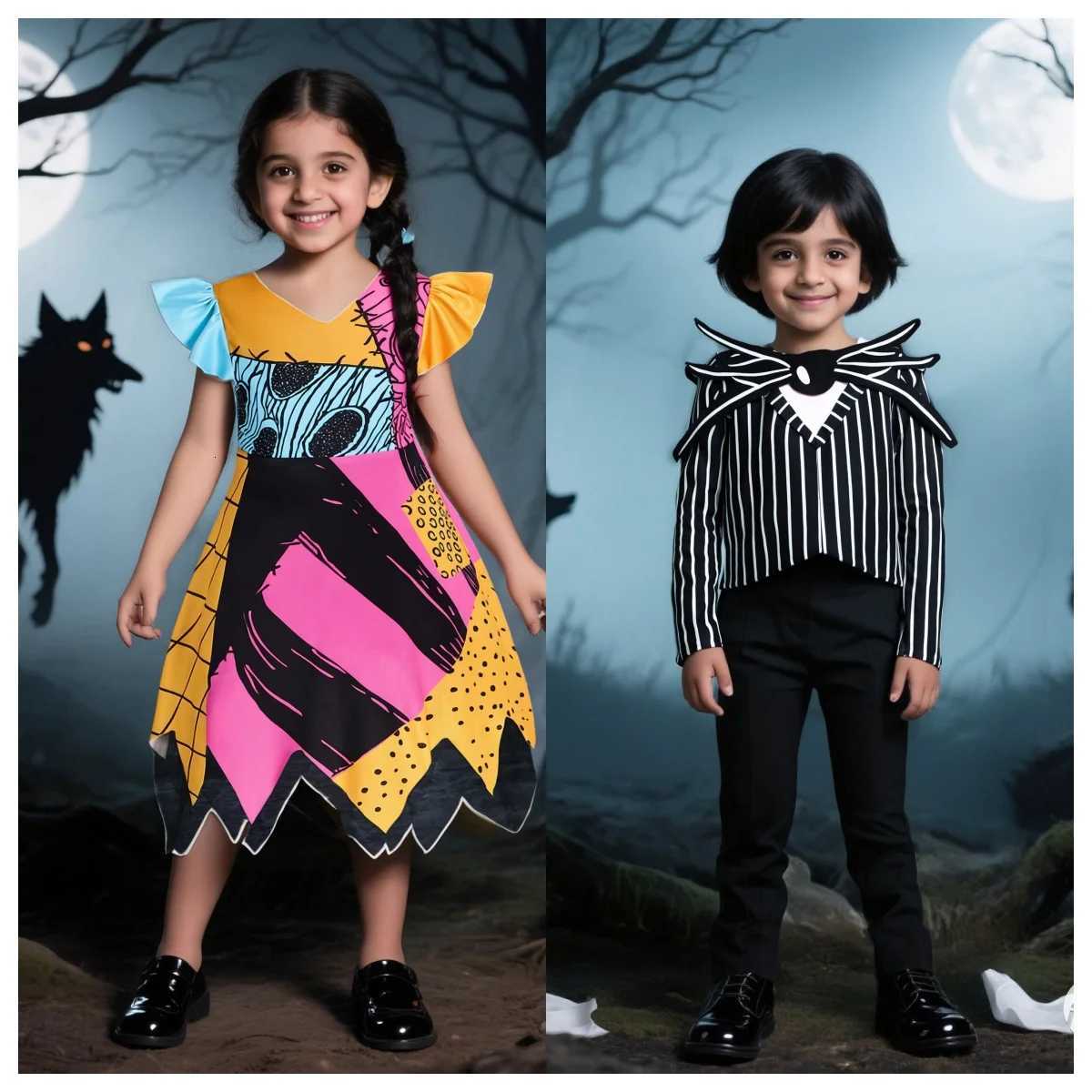 Boys Girls Halloween Cosplay Costumes Christmas Terror Scare Dress Up Childrens Clothing Masquerade Dress UP Suits And Dress Z250725