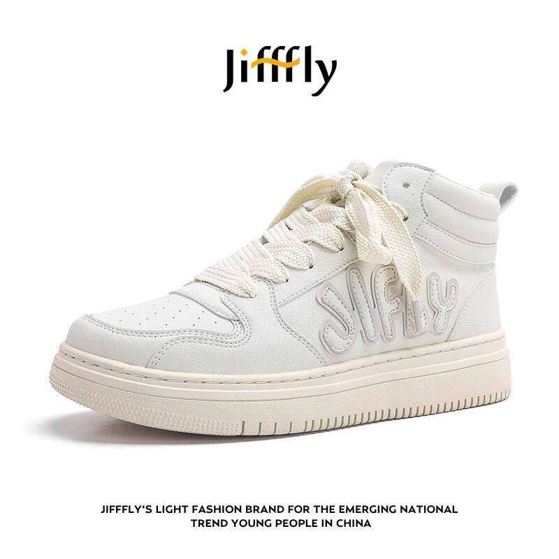 Jifffly High-Top Sneakers for Men 2025 Summer New Student Trendy Versatile White Couple Sports Shoes