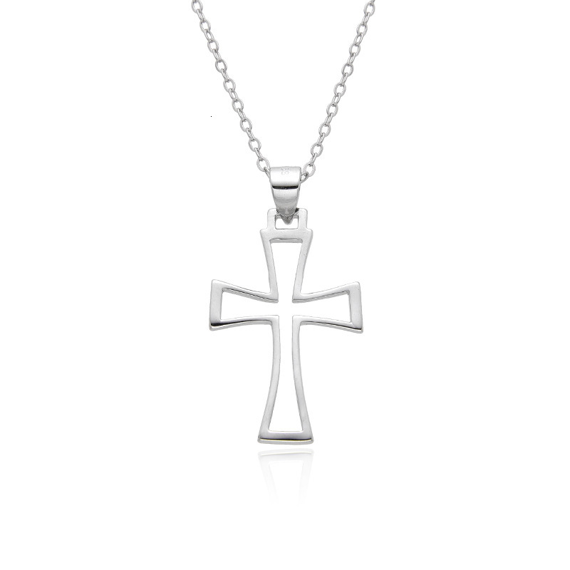 Jewelry Sterling Sier Cross Necklace for Women Fashion Niche High-end Pendant Collarbone Chain Jewelry for Women