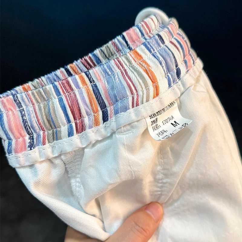 2025 Summer New Mens Shorts Versatile Trendy Quick Drying Breathable Casual Simple Fashion Striped Beach Pants W250724