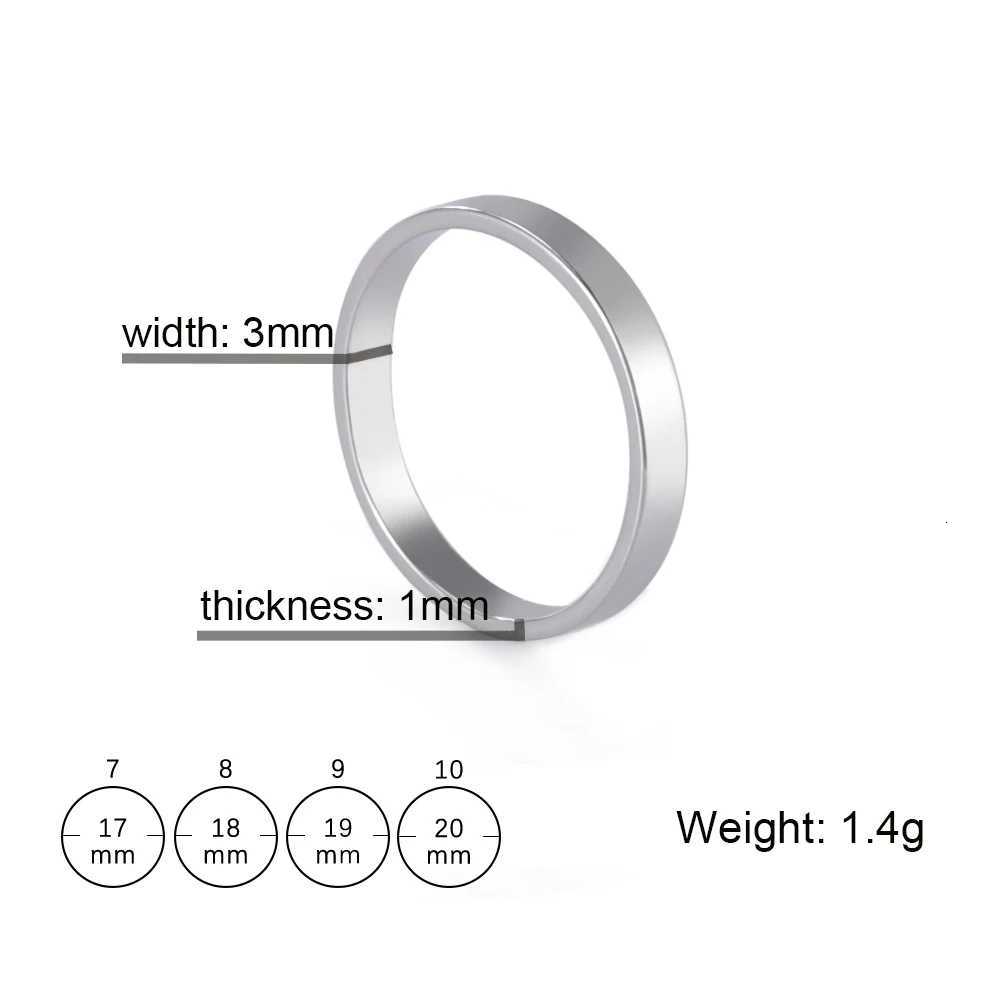 Dreamtimes Fashion Simple Round Wedding Ring Mens 3-Color Stainless Steel Engagement Ring 2023 Jewelry Gift W250417