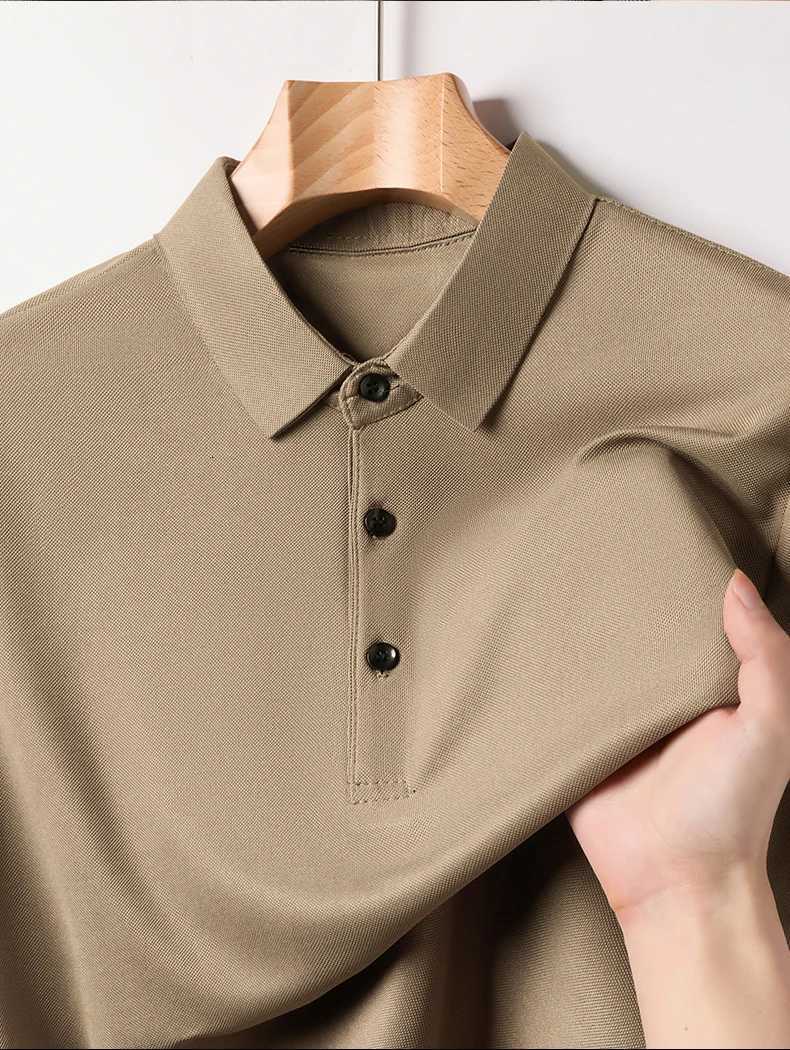 Short Sleeve T-shirt Mens Lapel 2024 New Summer Half Sleeve Casual Versatile Top Polo Shirt MenXJ250725