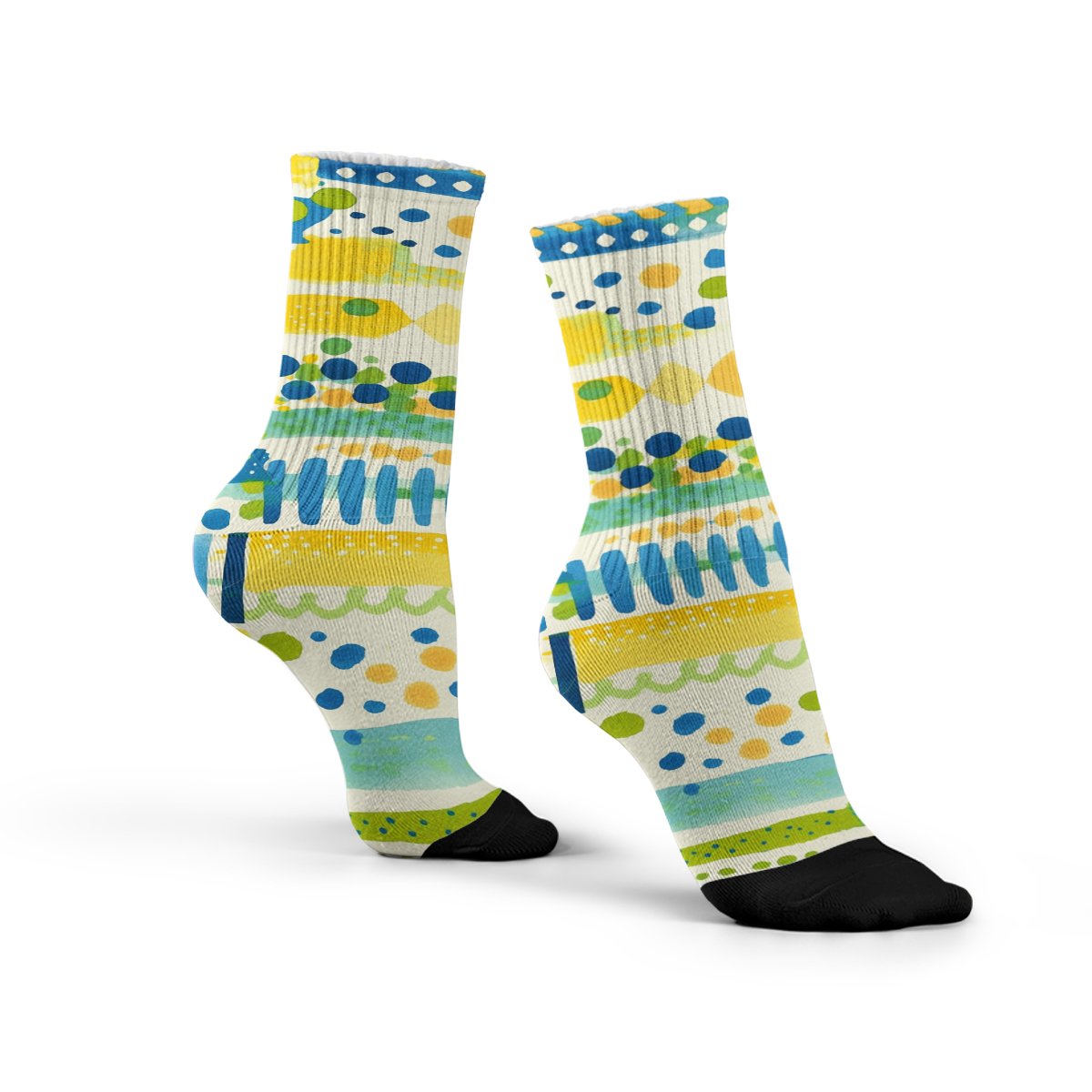 Colorful Abstract Pattern Unisex Tube Designer Socks C087