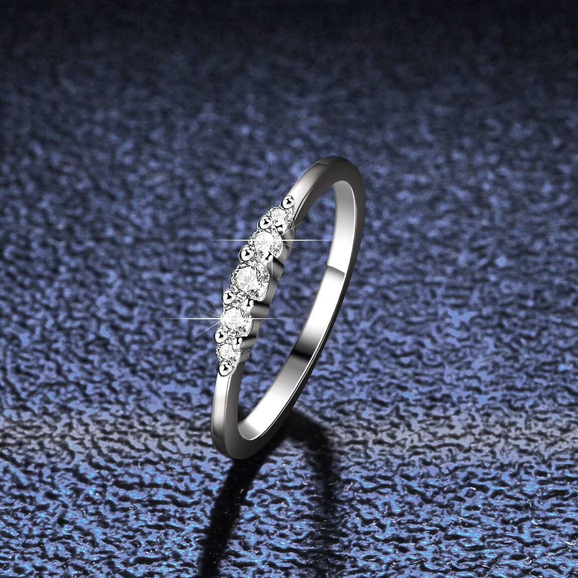 Fast Delivery Diamond Eternity Ring MoissaniteJewelry Moissanite Engagement Ring for Women