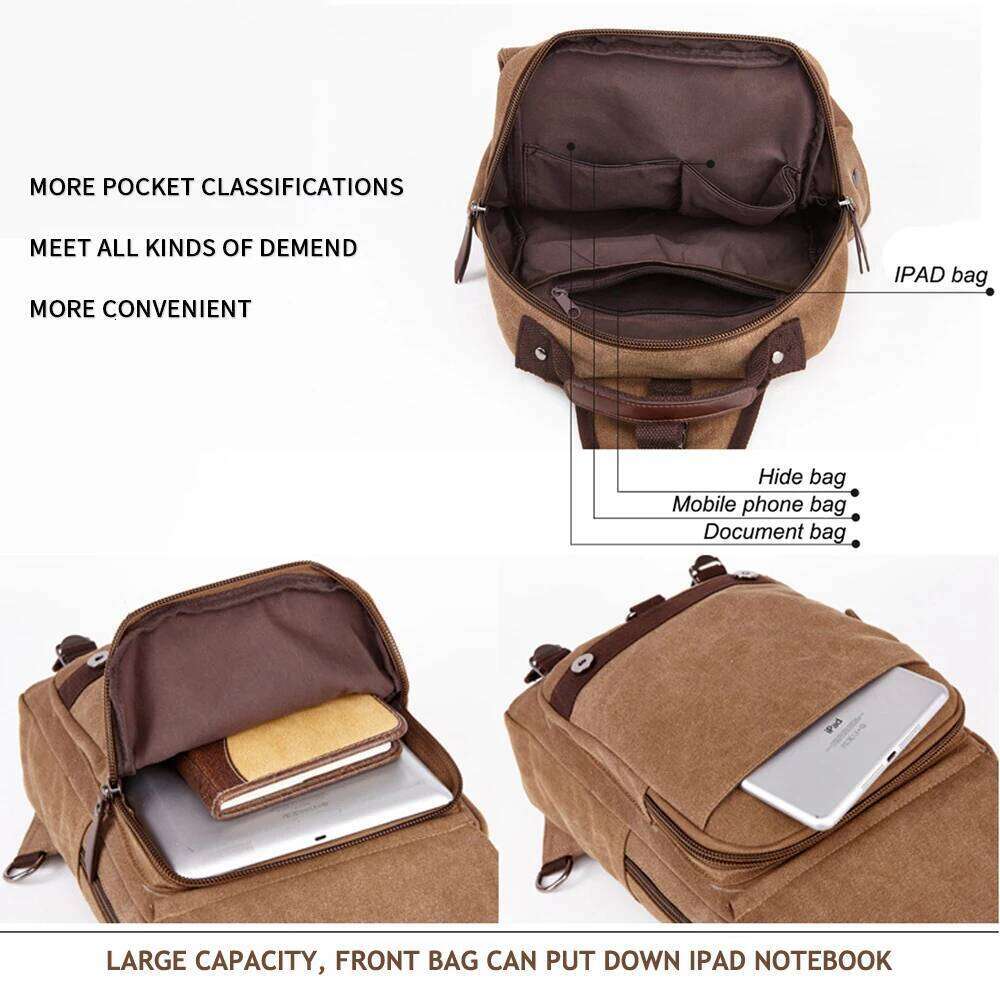 Fashion Women Backpack Vintage Canvas Shoulder Leisure Vogue Package Duffel Bag Wild School Bags For Teenage Girls
